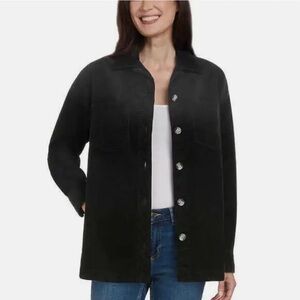 NWT Matty M Ladies Corduroy Black Jacket Size XL